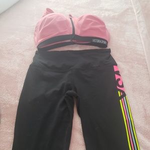 VSX Sport bra and capri sport pant